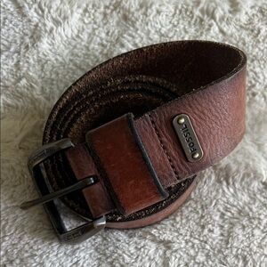 Fossil Women's Brown Leather Belt